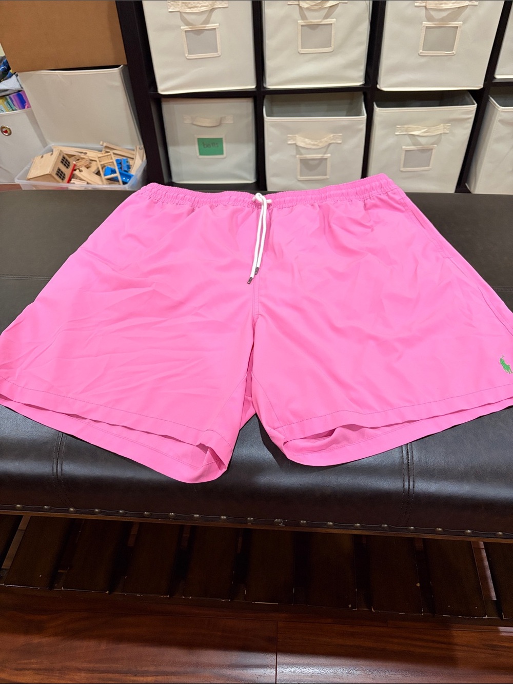 Polo by Ralph Lauren Pink Swim Shorts with Drawstring